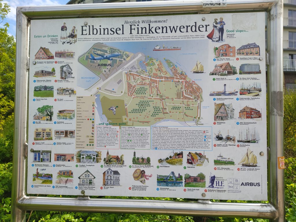 Karte Finkenwerder